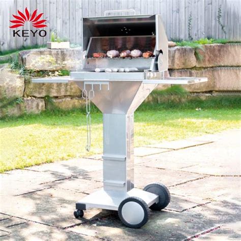 steel charcoal bbq pit with smokers box|Pedestal Charcoal BBQ Grill .